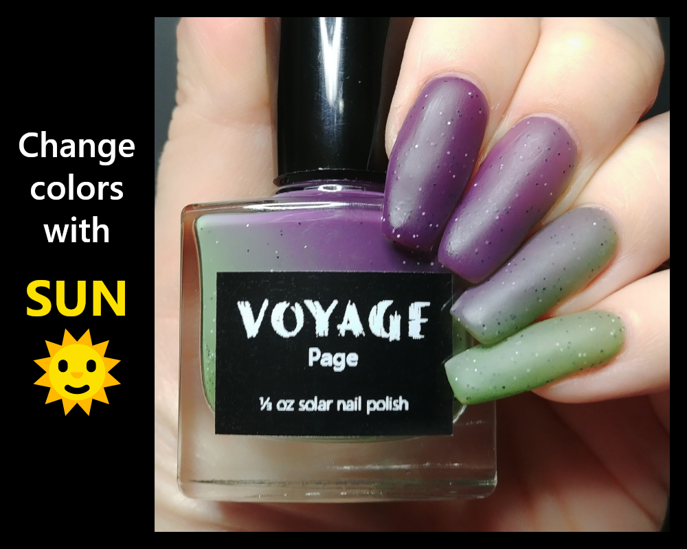 Bath & Beauty :: Page - Solar Sun Changing Indie Nail Polish, Green Gray  Purple Color Shifting Glitter Crelly, Fall Nail Art Fingernail Polish
