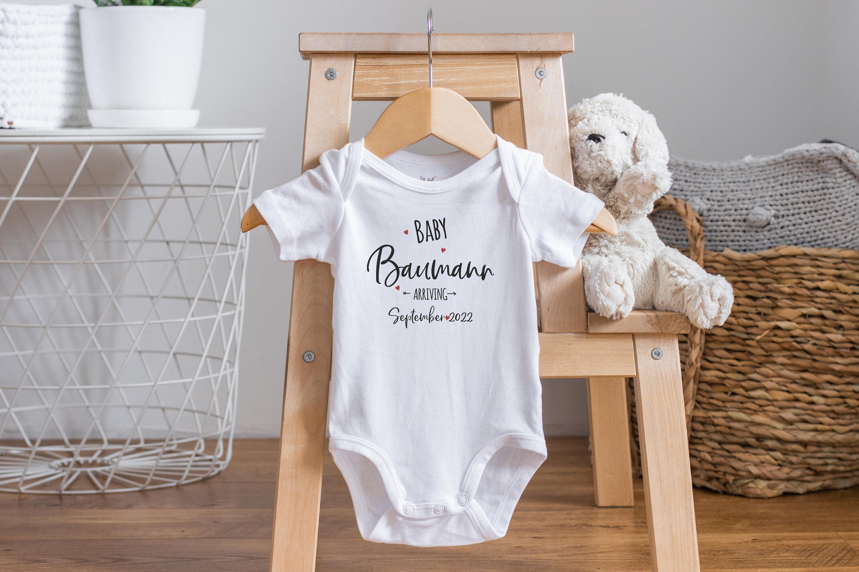 Reveal to Grandparents Pregnancy Announcement - Personalized Baby Onesie