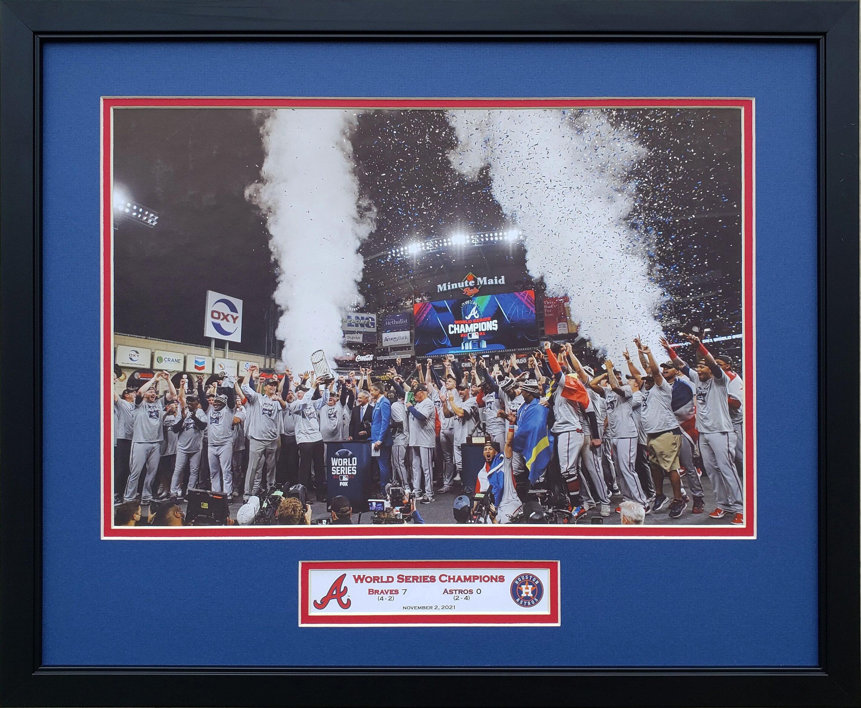 2021 Atlanta Braves World Series Champions Framed Front Page 
