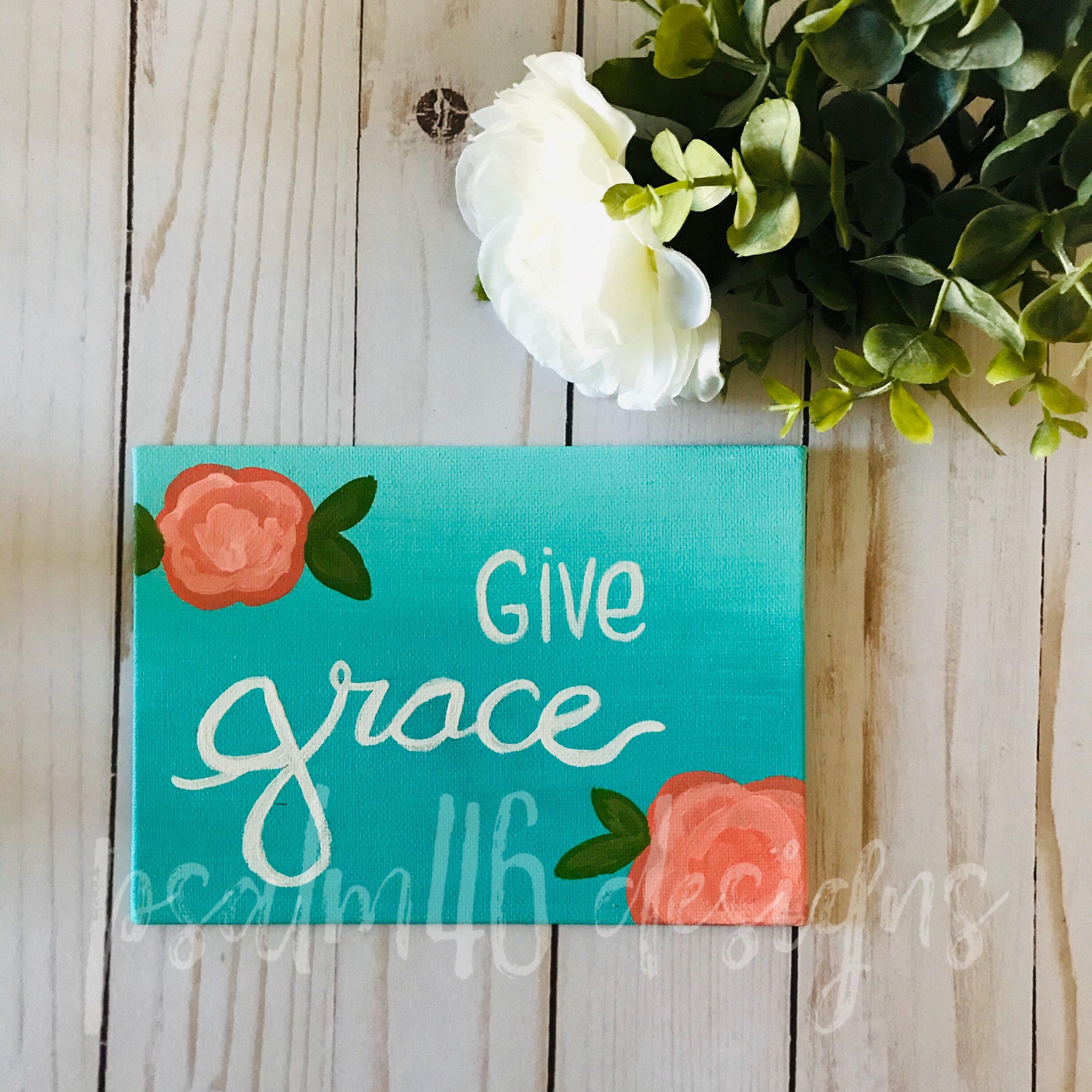 Products Acrylic Painting Canvas Board "Give Grace"