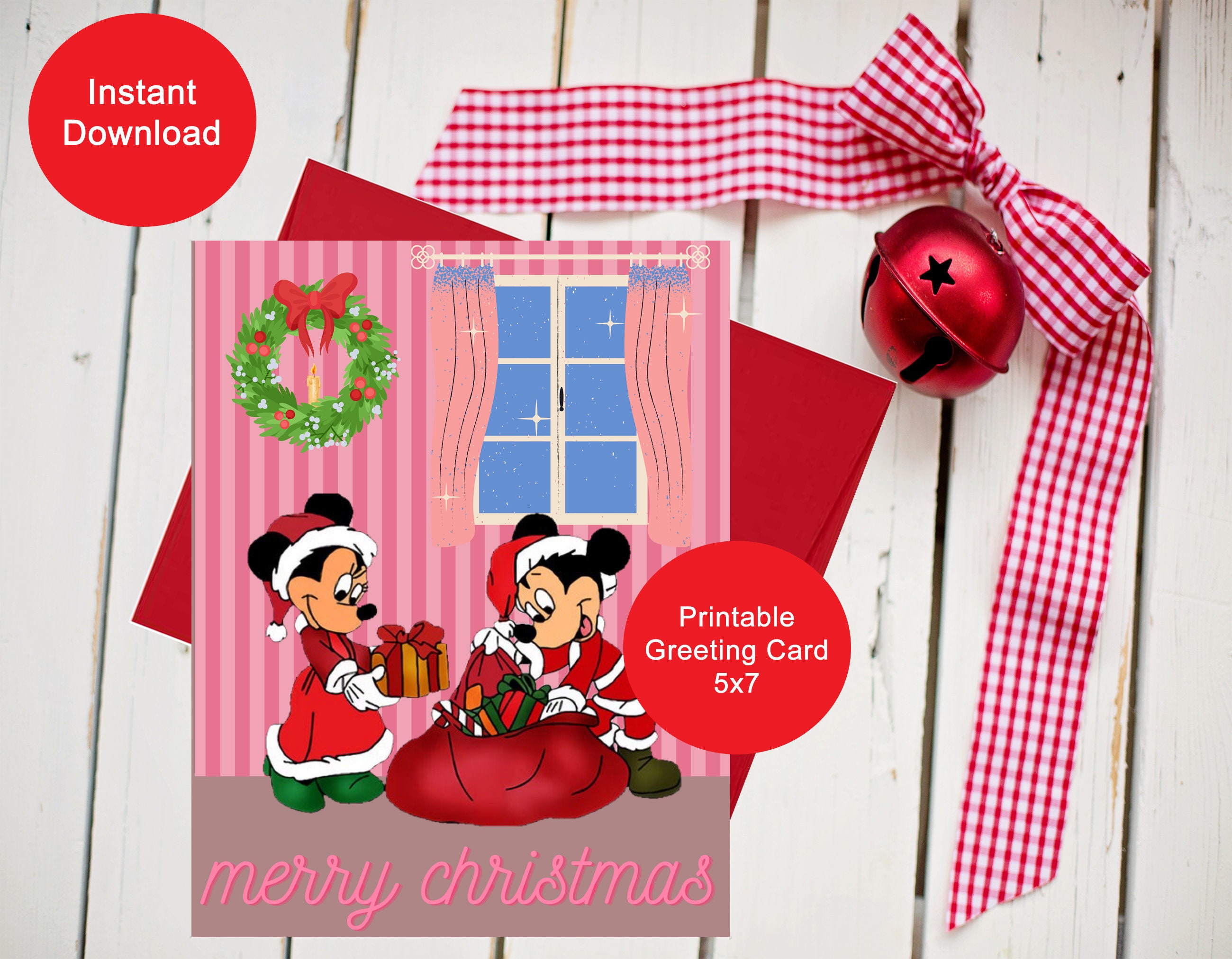 Holiday Seasonal Christmas Printable Christmas Card Printable 