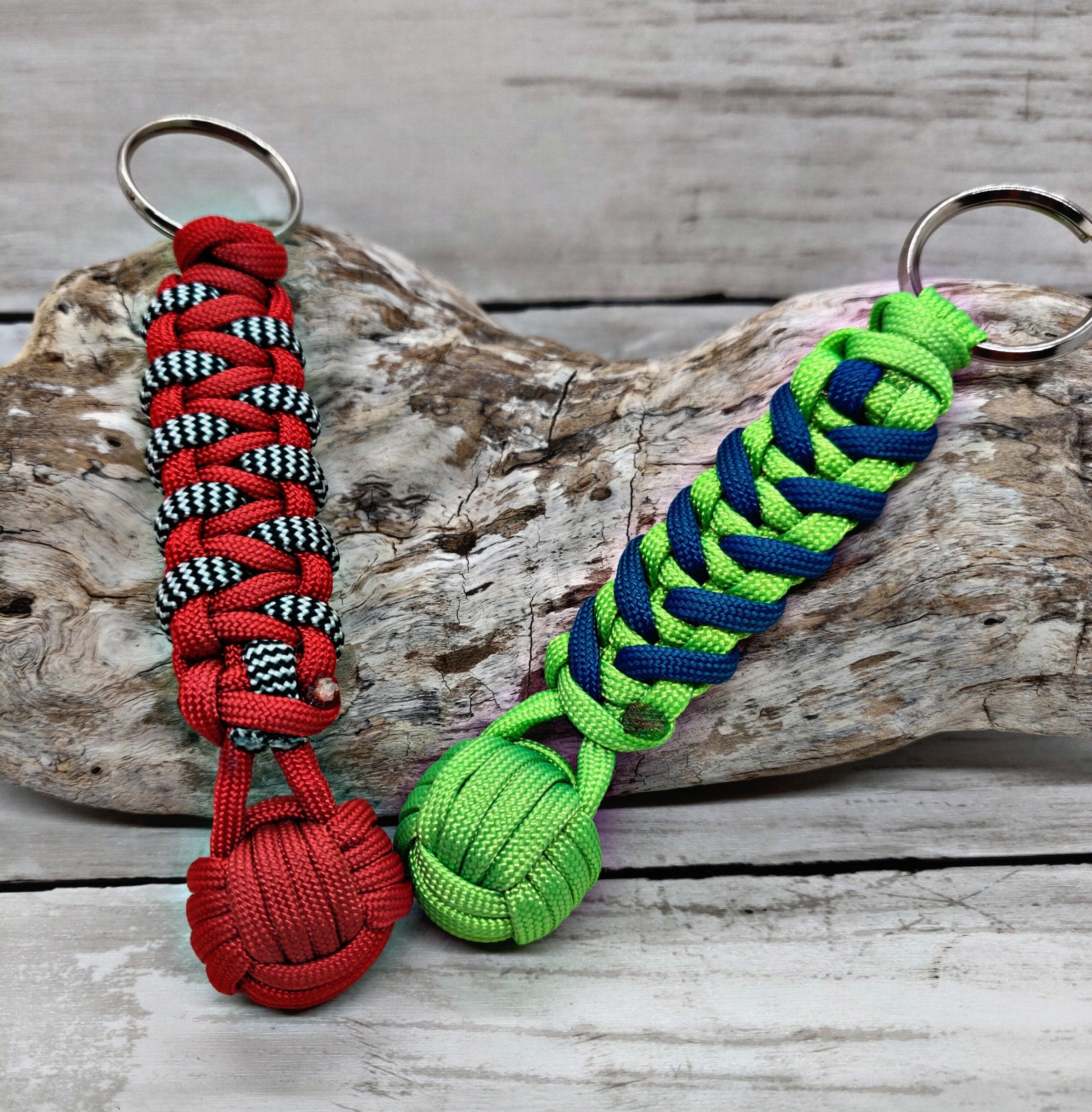 Products :: Paracord Keychain, Cobra Weave with Monkey Fist