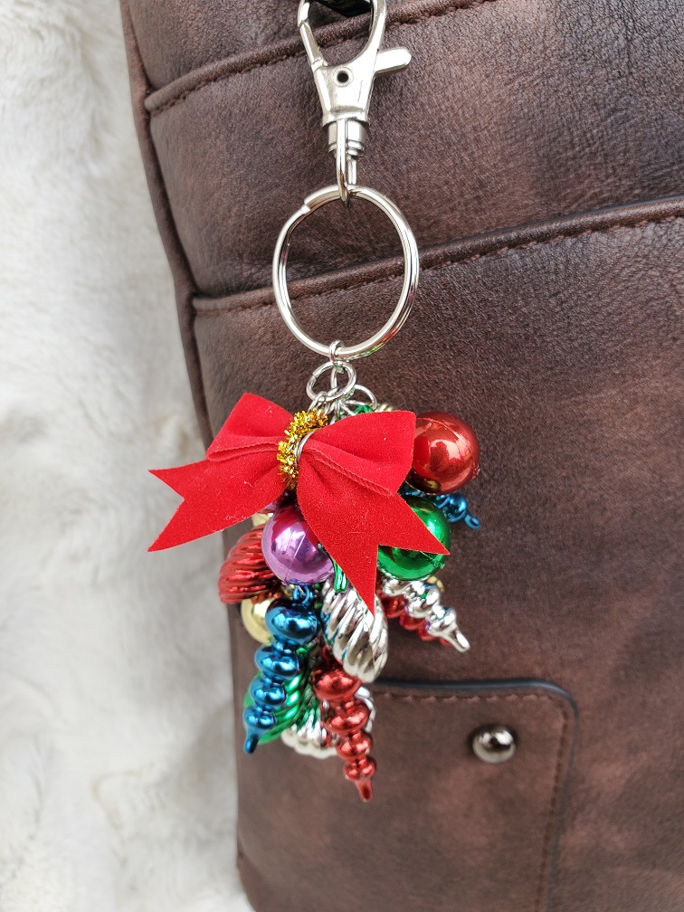 Leather Keychains Leather Bag Charm Mini Tote Keychains 