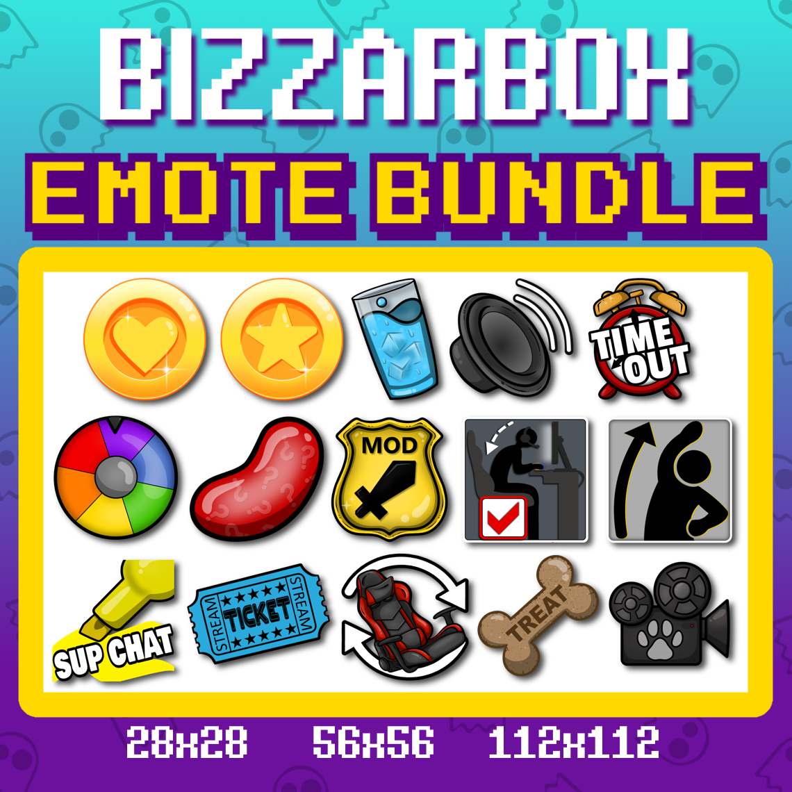 Bubble Mod Love Twitch Emote Mod Love Text Discord Emote 