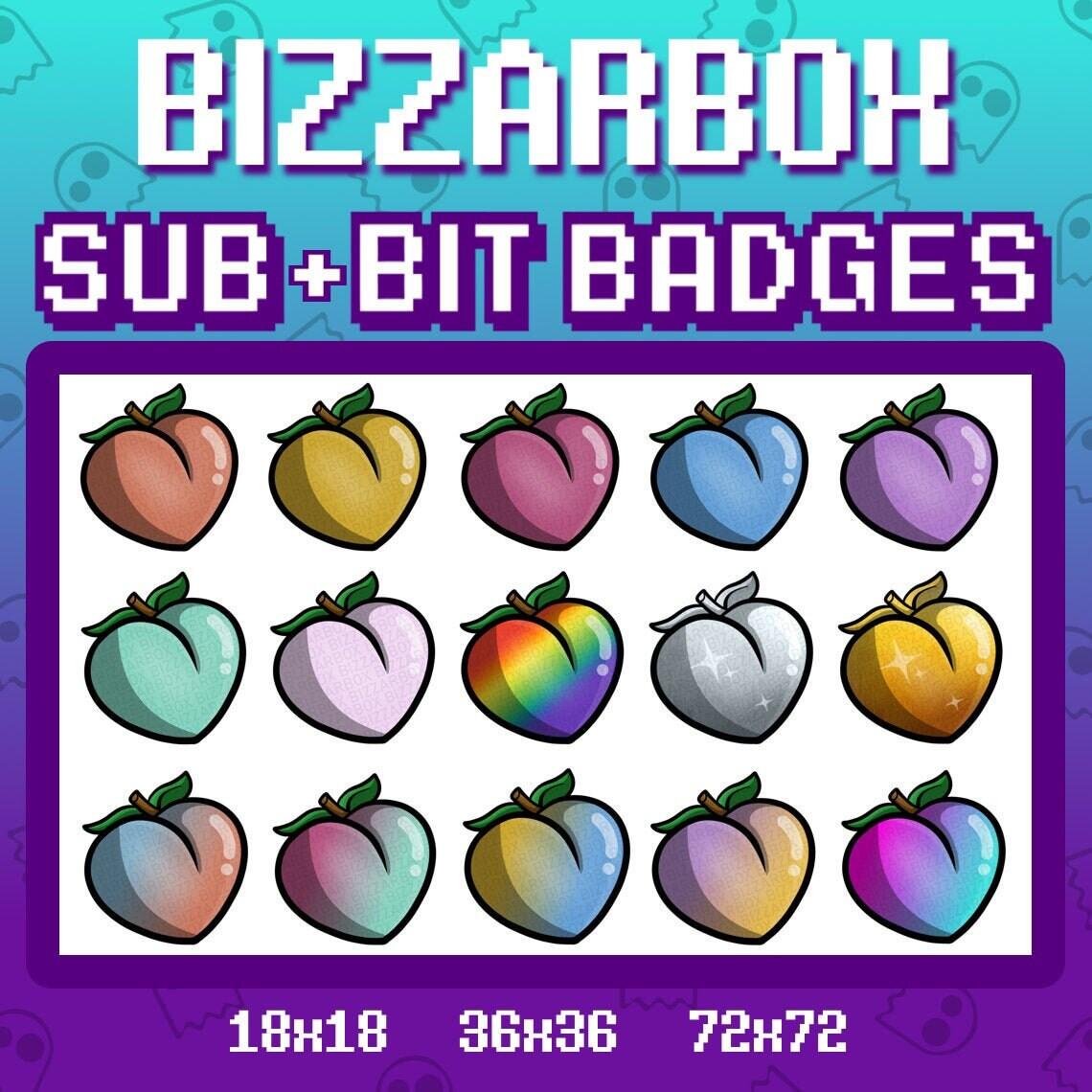 Custom Sub / Bit Badges for Twitch Cheer Channel Point 