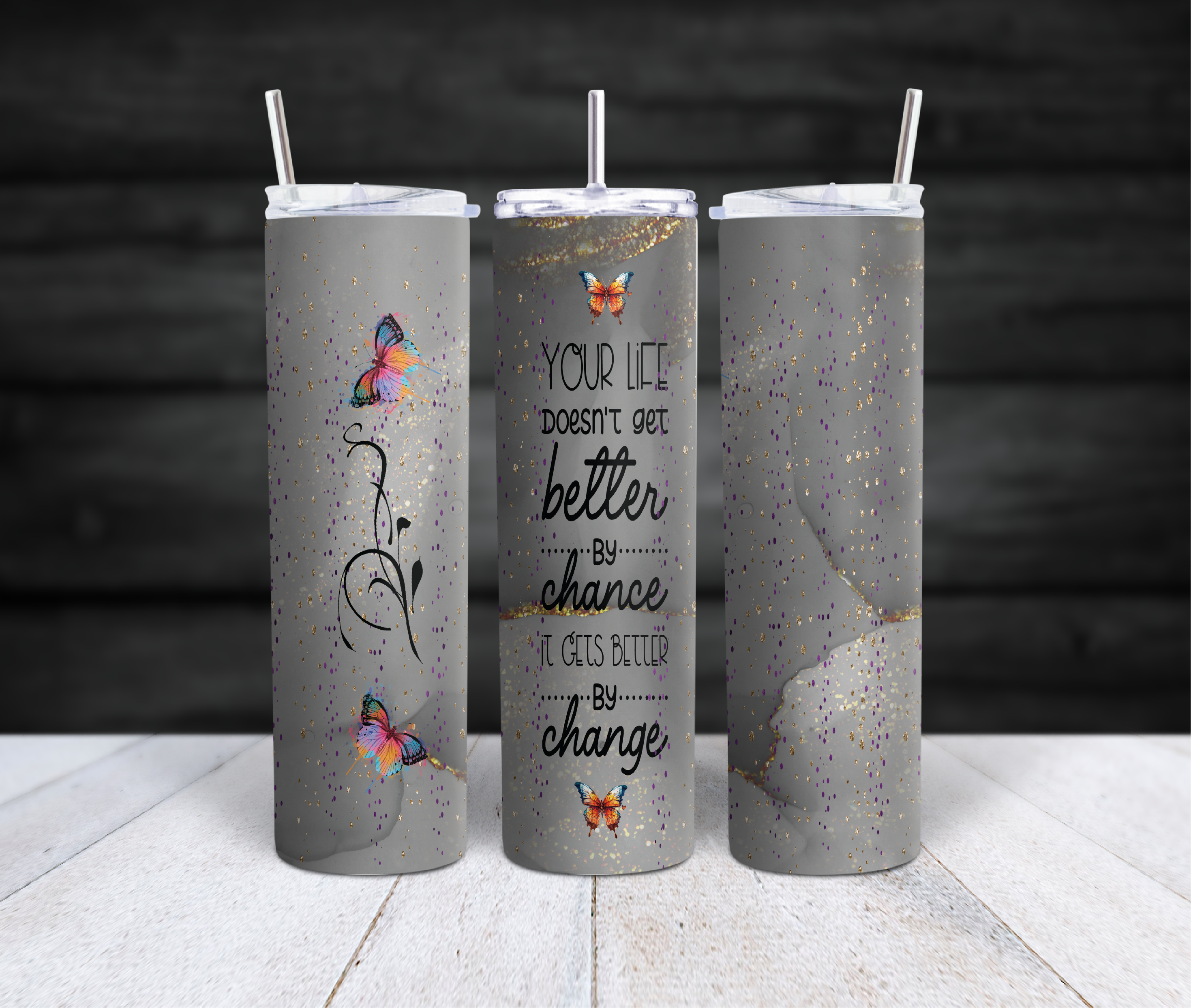 20 oz STRAIGHT Sublimation ready skinny tumbler with RING handle, 20oz