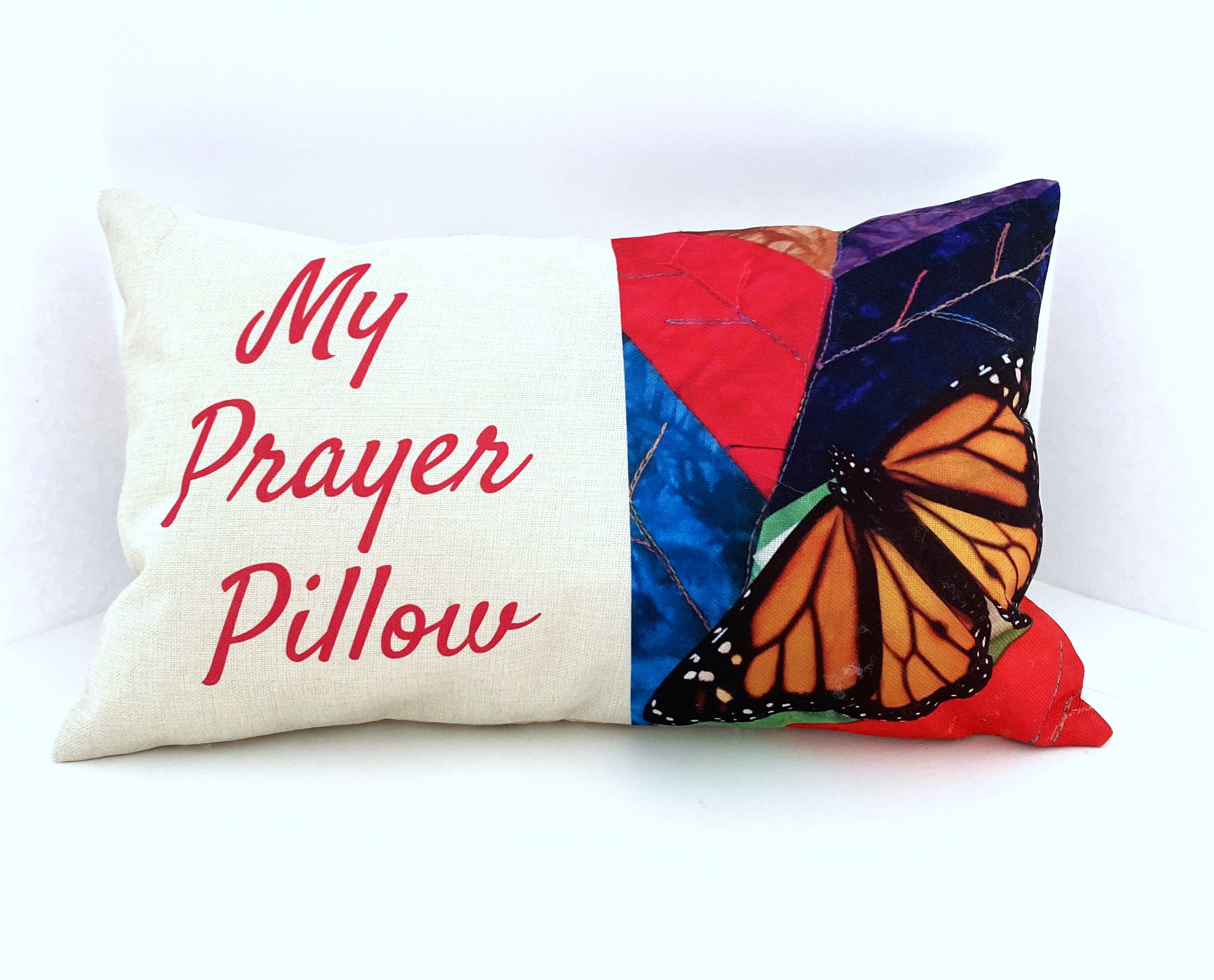 Home & Living Home Decor Monarch Butterfly Prayer Pillow Cover 12x20