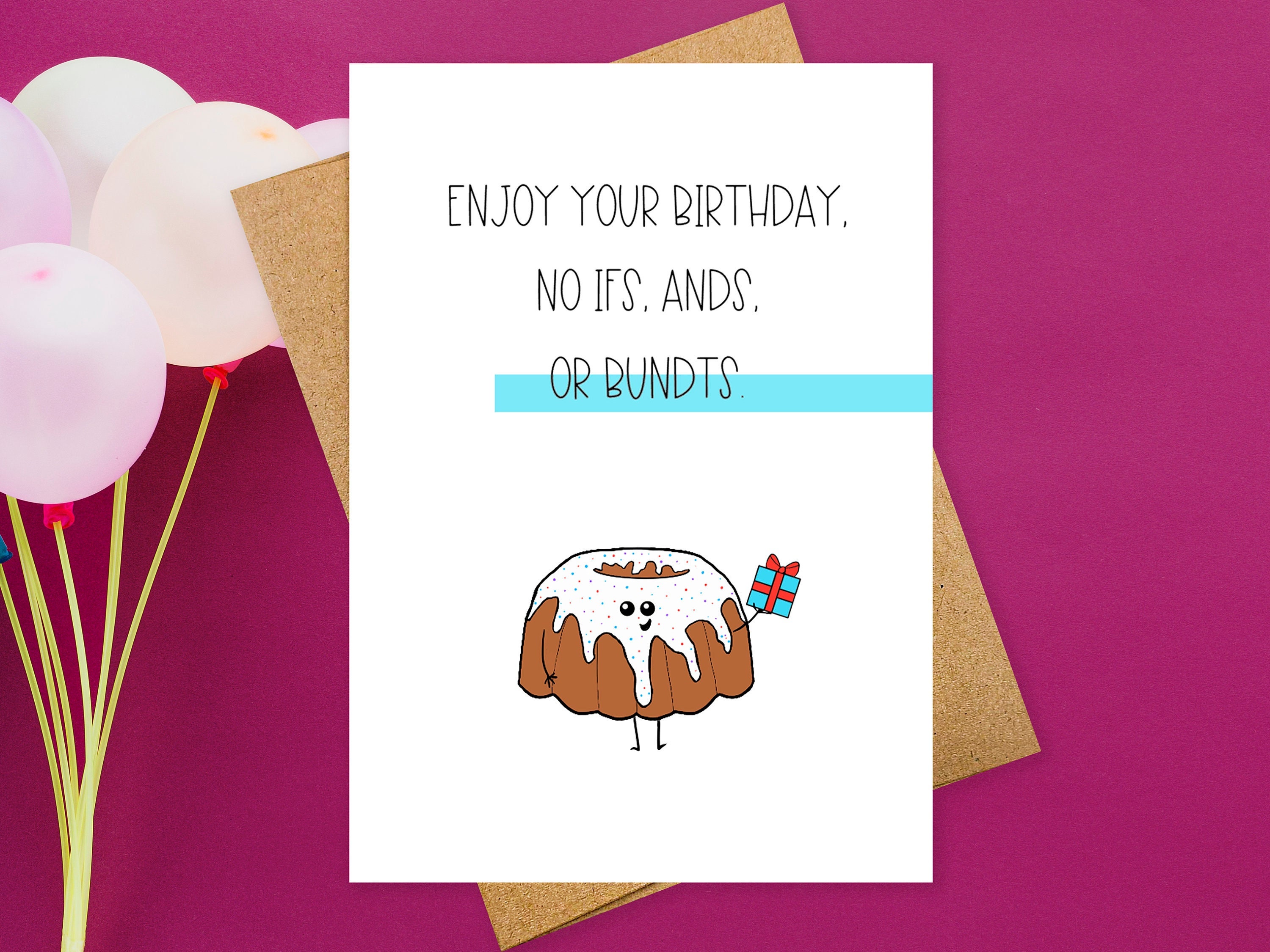 Bundt Cake Funny Pun Birthday Card