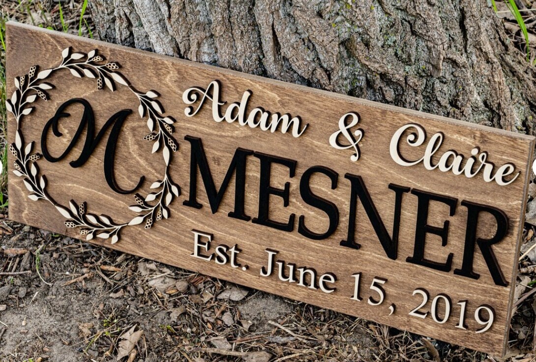 Personalized Wedding Gifts, Custom Wood Signs