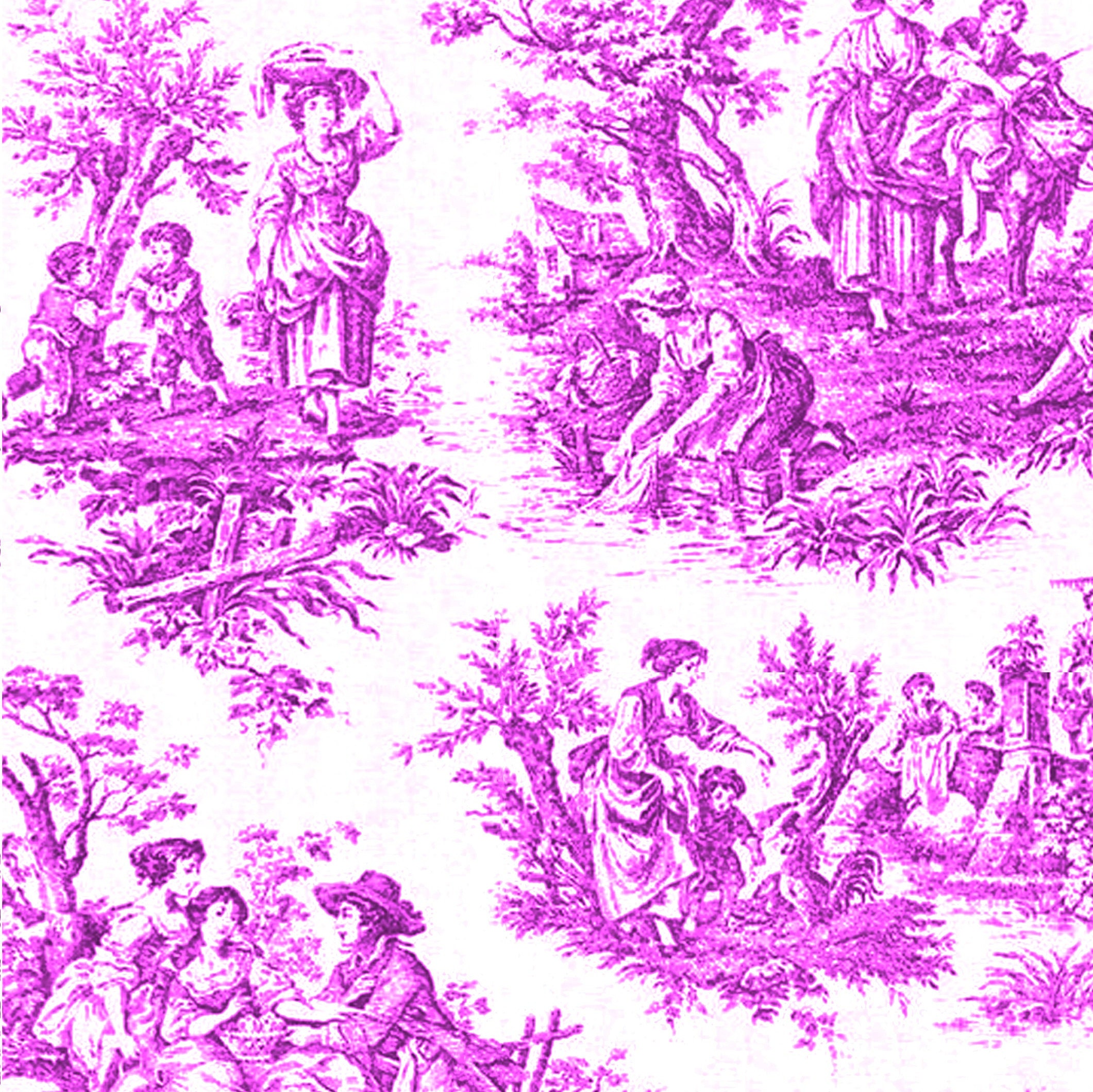 Products Clearance 3 Full Sheets Pink Toile Printed Wafer Paper For 