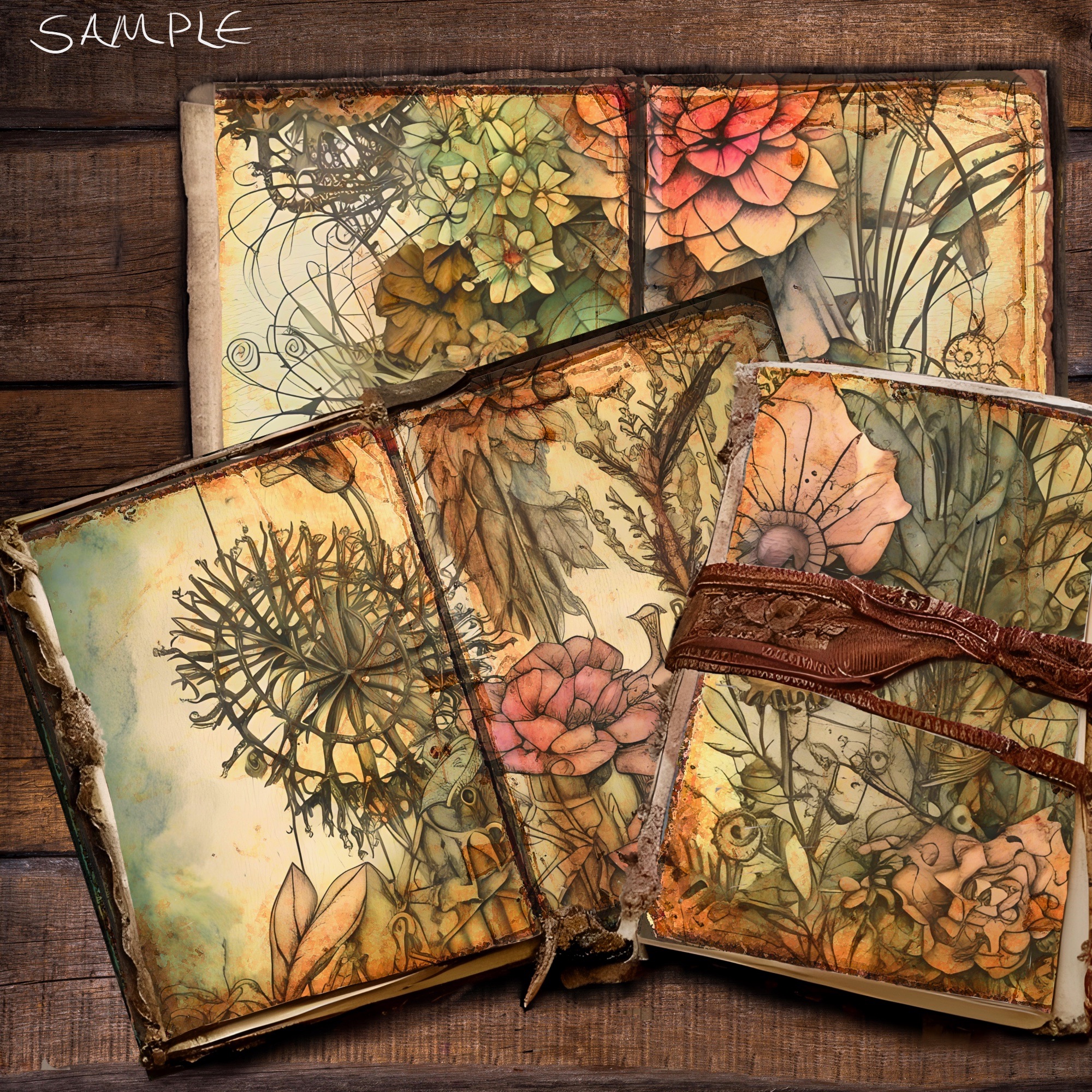 Handmade Supplies :: Papercraft :: Digital Paper :: STEAMPUNK