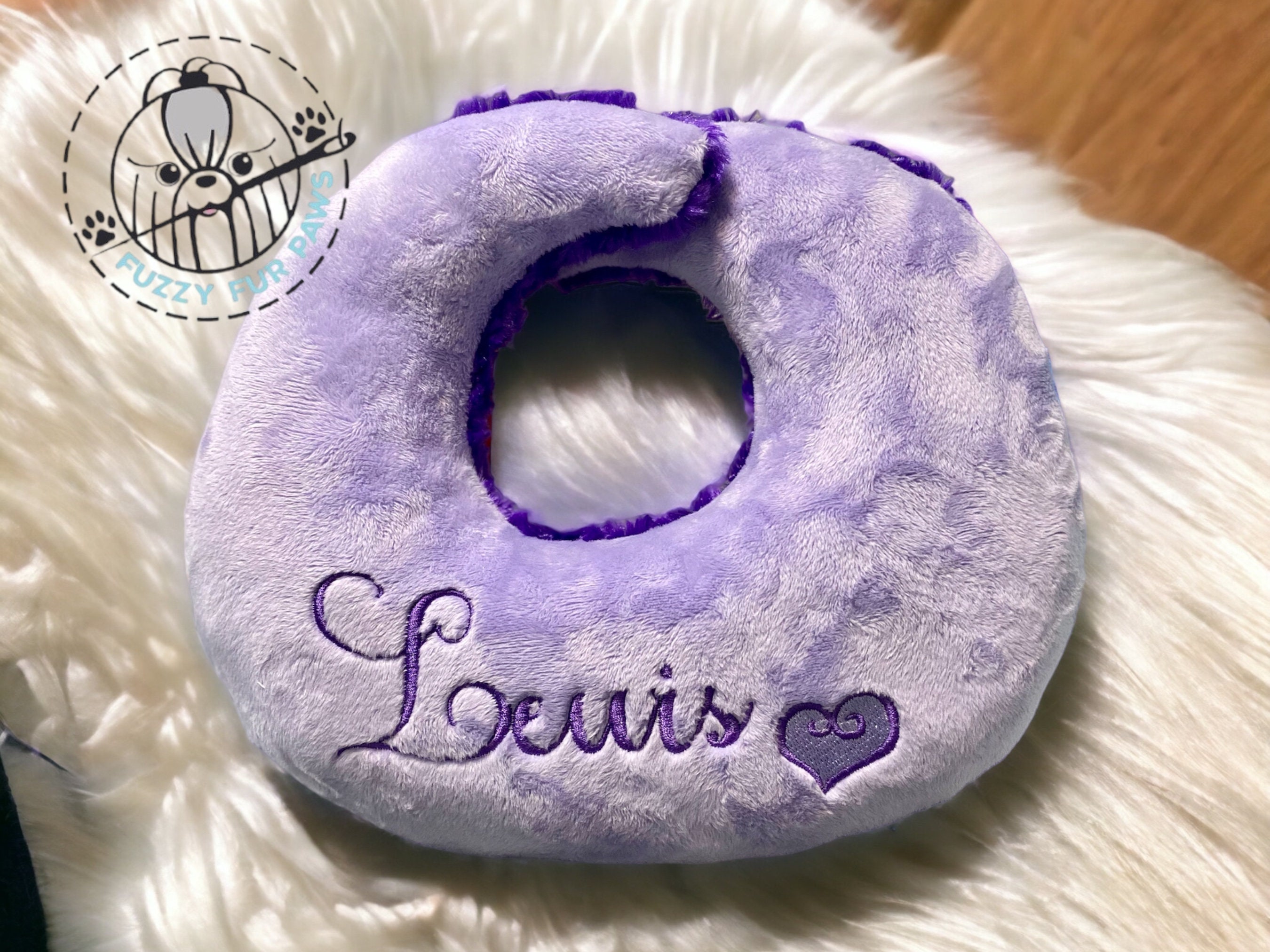 Minky Top Knot Dog Grooming Pillow