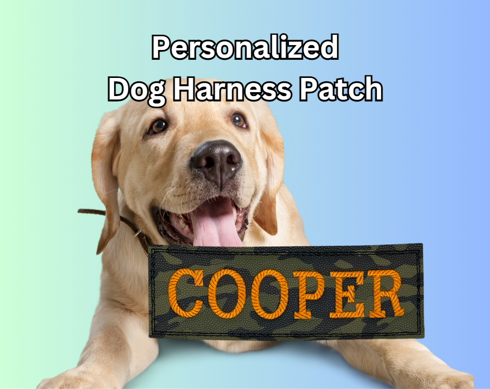 Home & Living :: Pets :: Pet Clothing & Accessories :: Personalized  Embroidered Camouflage Dog Harness Patches Velcro Backing