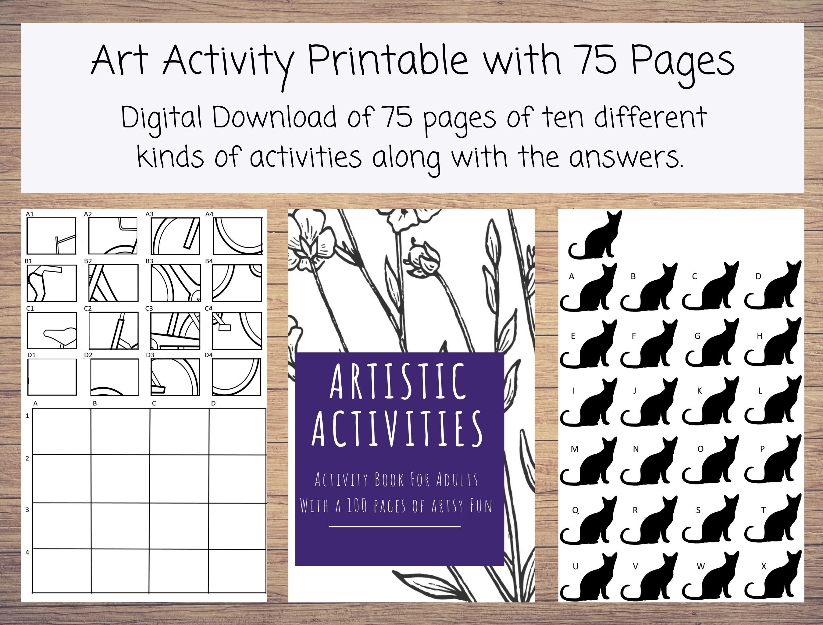 75 Pages coloring and drawing book for adults
