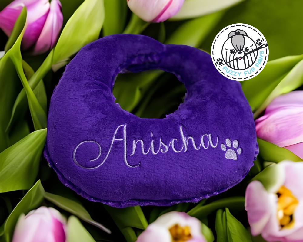 Personalized Top Knot Dog Grooming Pillow