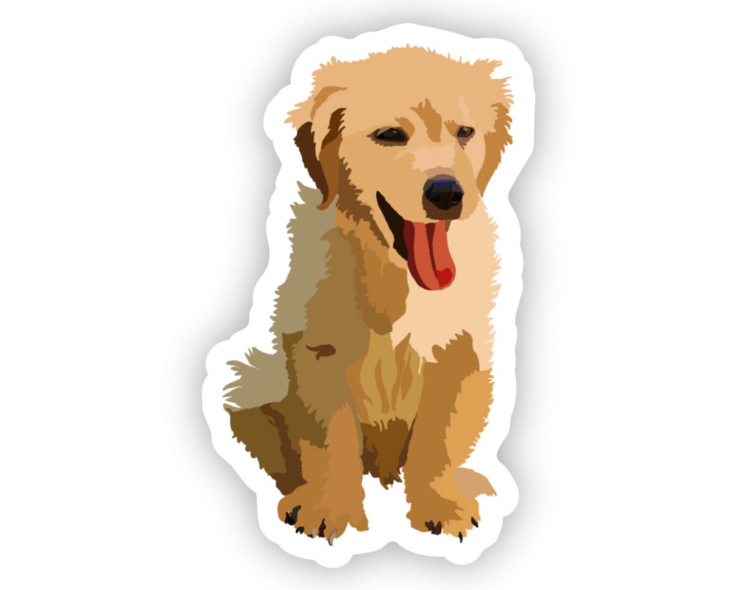 Golden Retriever Dog Dressed Up Like a Doctor Sticker for Sale by