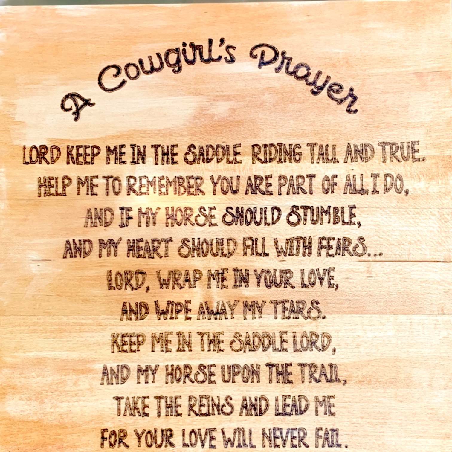 cowgirl prayer poem