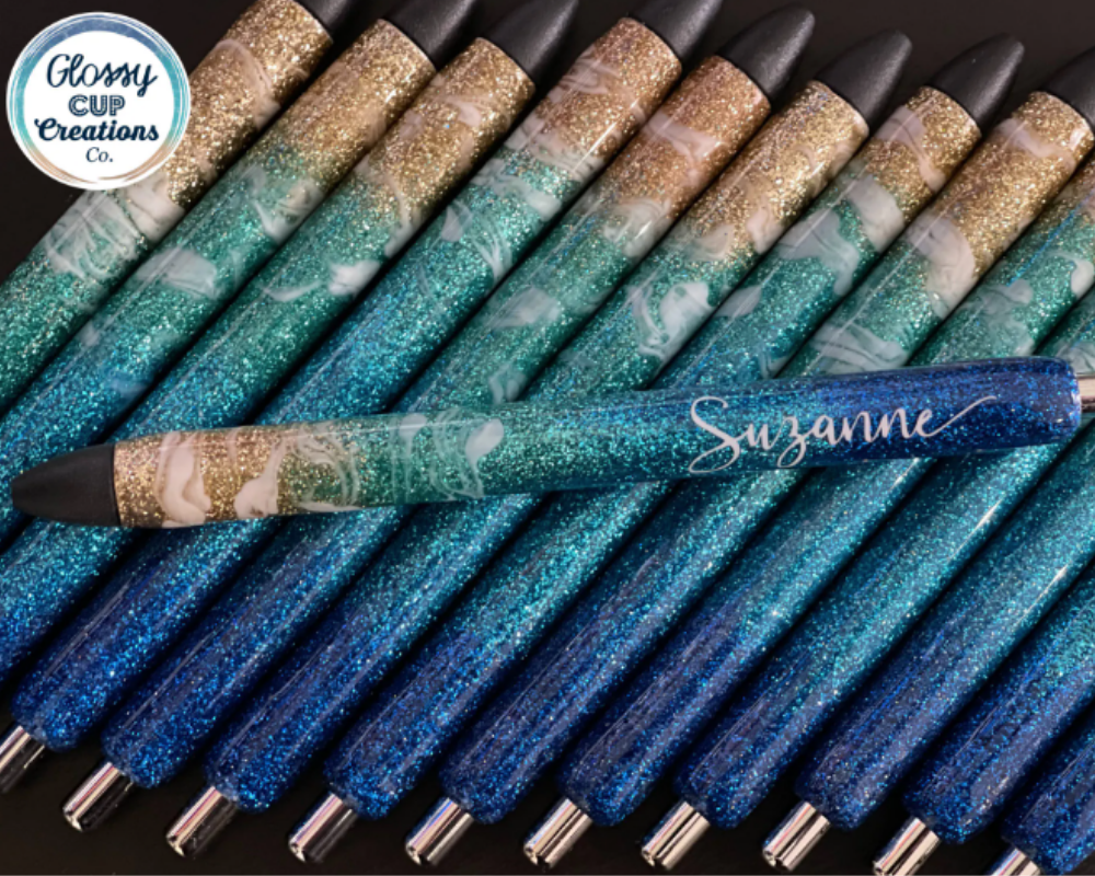 Home & Living :: Office & Organization :: Pens, Pencils & Writing :: Ombré  Glitter Pens - Customizable!