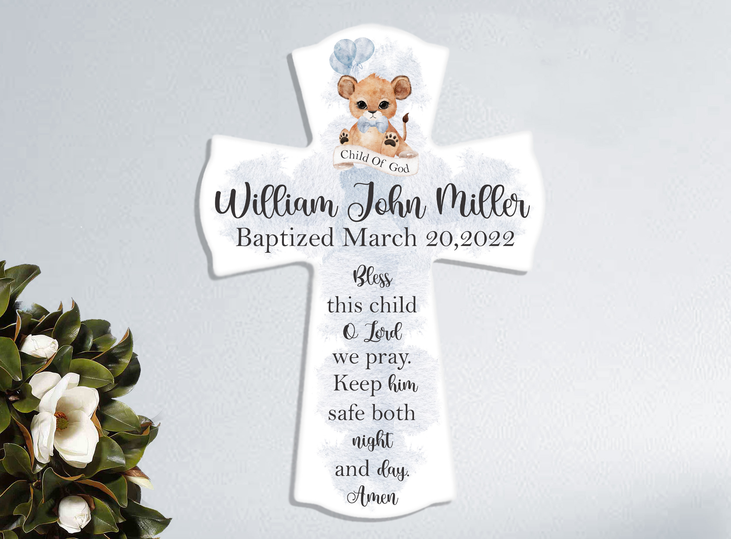 Personalized sales baby cross