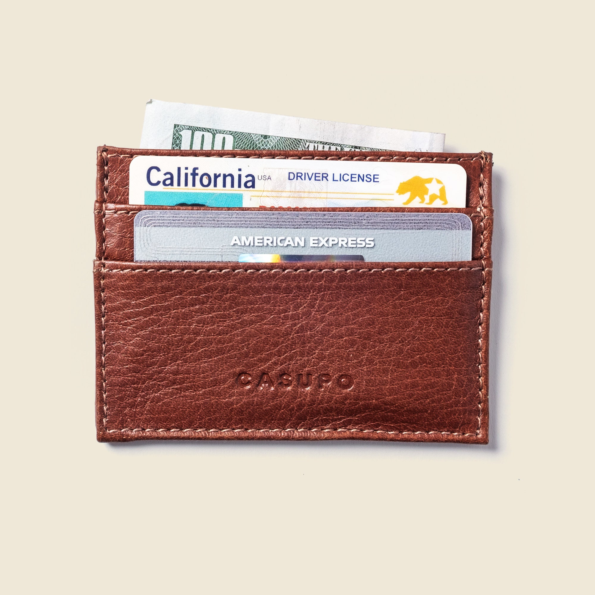 Men's Personalized Minimalist Leather Wallet