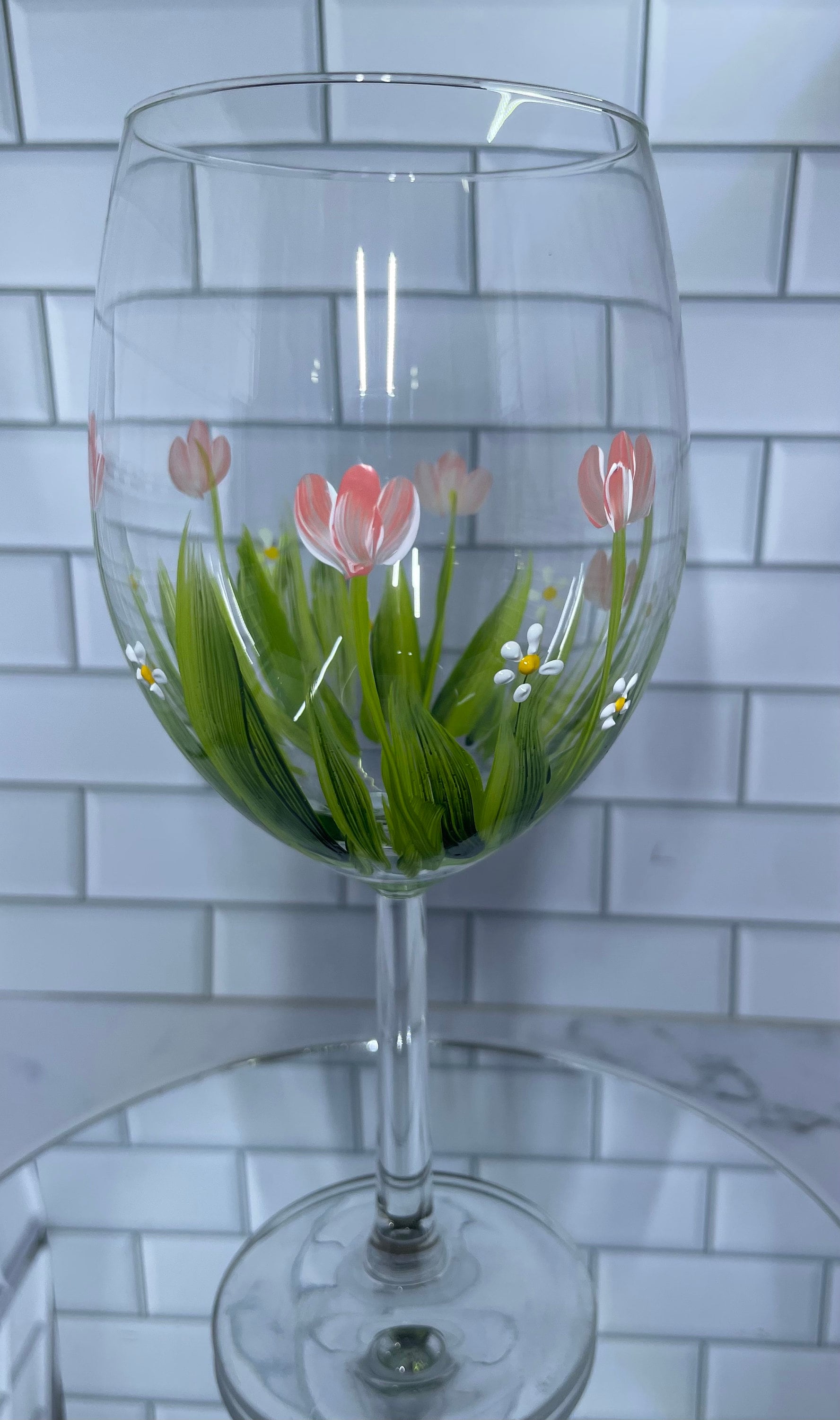 Spring Green Wine Tumbler