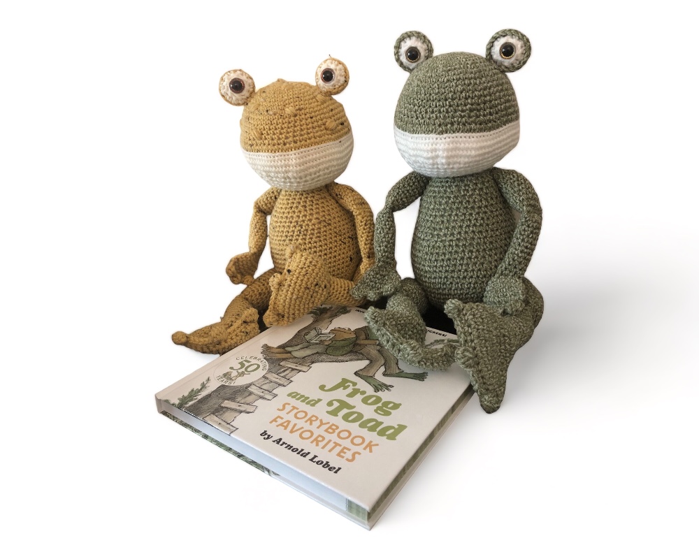 Frog & Toad Plush Dolls Hardcover Book Bundle - Handmade by Penny