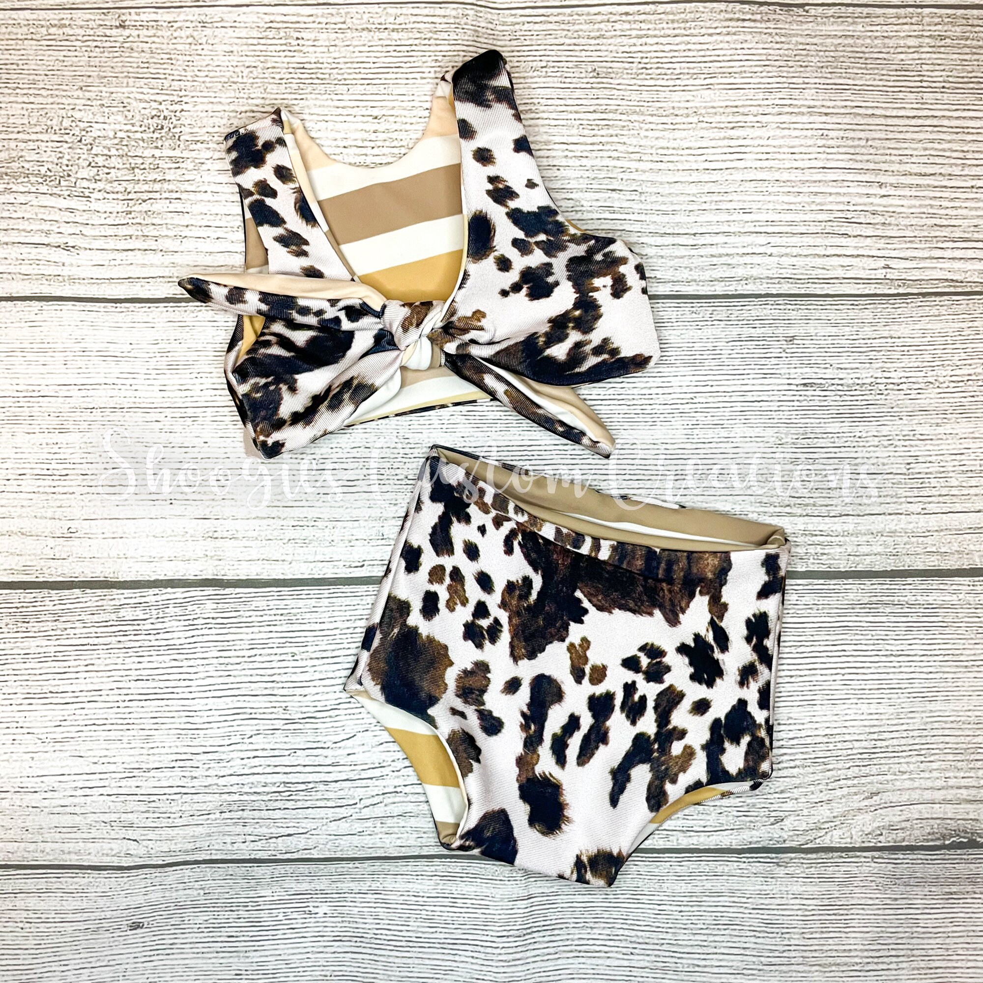 Cowhide sales bathing suit