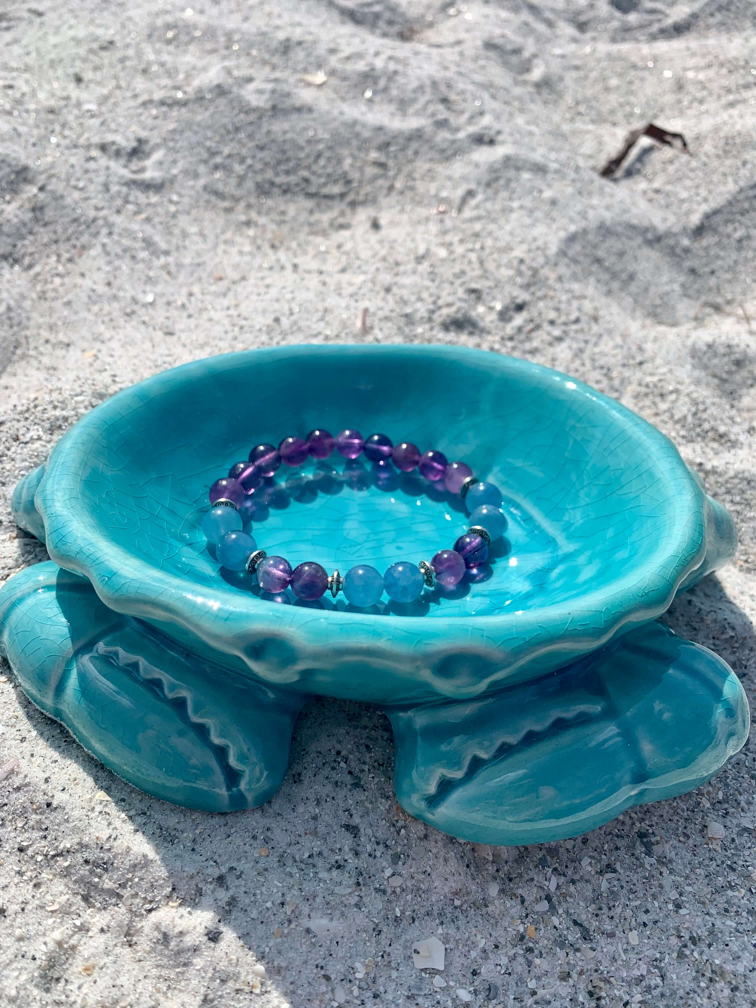 Jewelry Amethyst & Aquamarine 'Cleansing' Bracelet