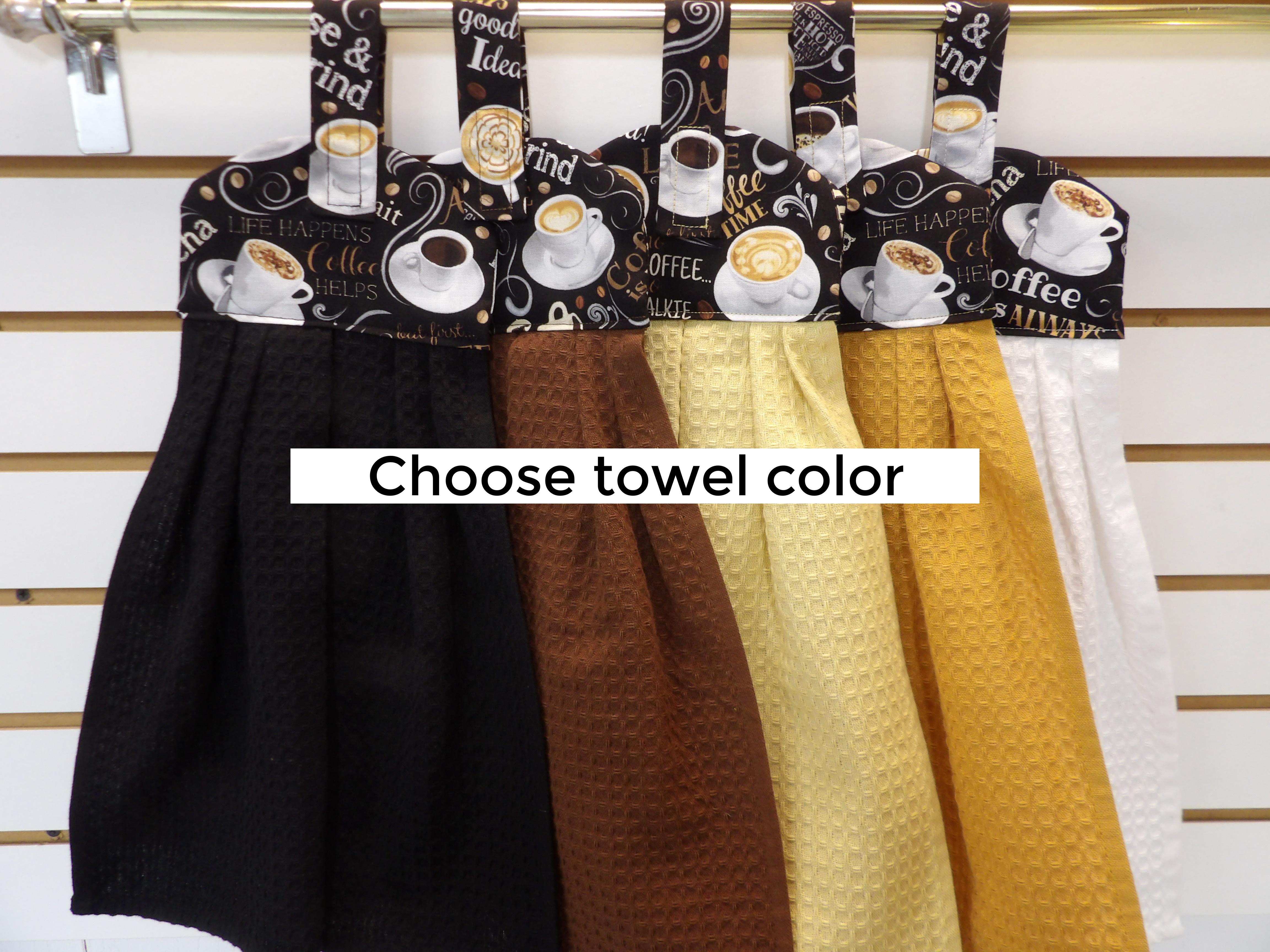 Coffee Towels Coffee Themed Kitchen Towels Espresso Towels 