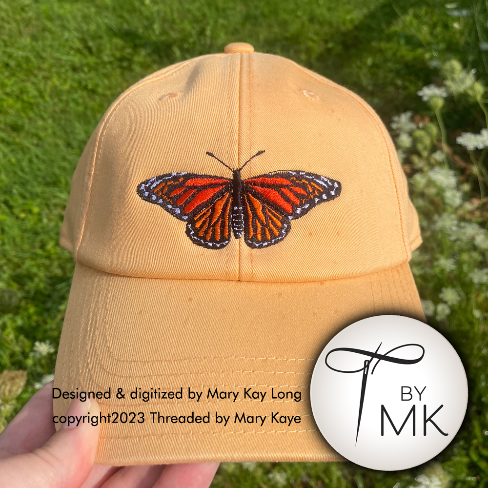 Butterfly Dad Cap Embroidered Unisex Soft Structured Hat 