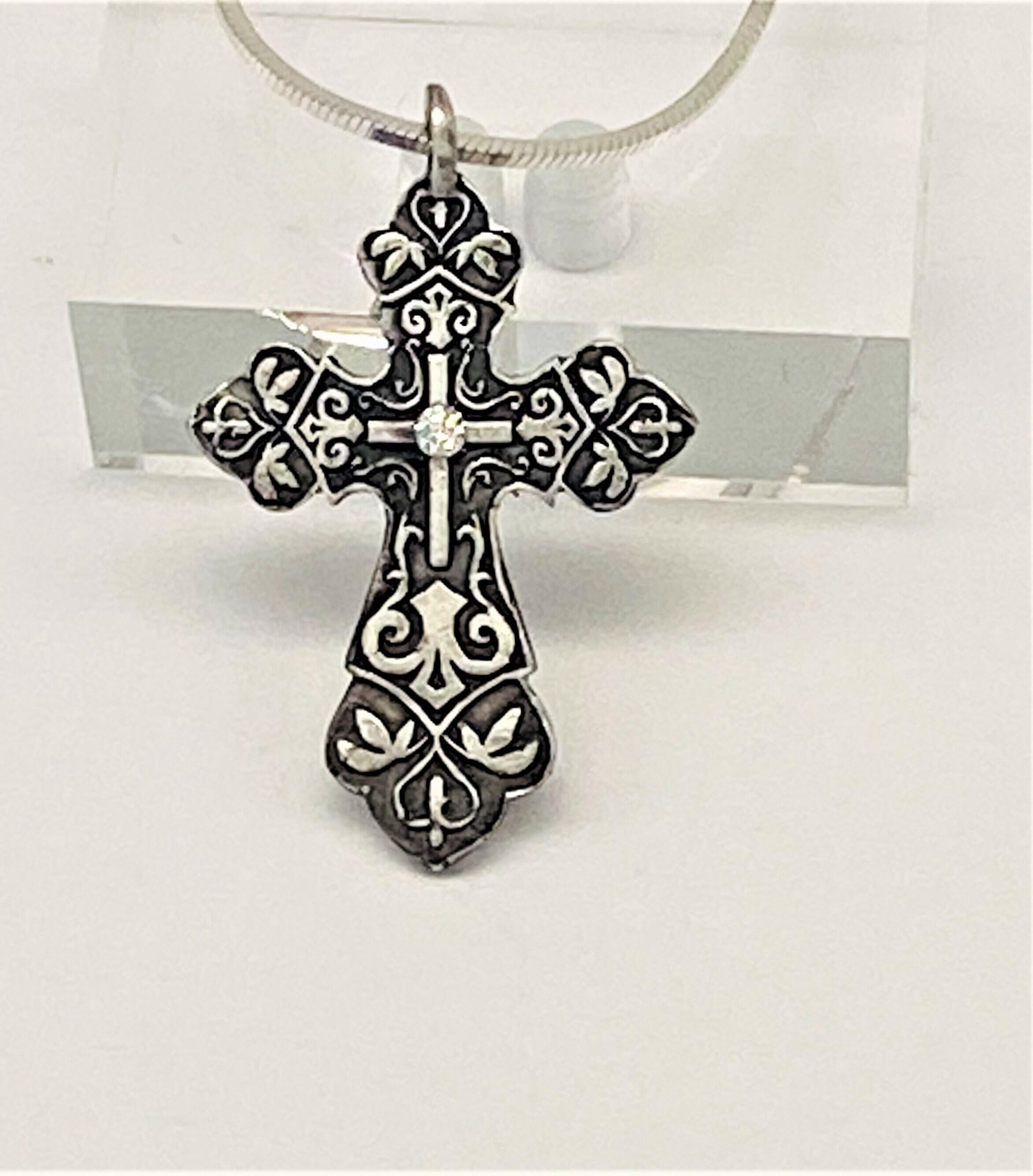 Unique cross clearance handmade necklace