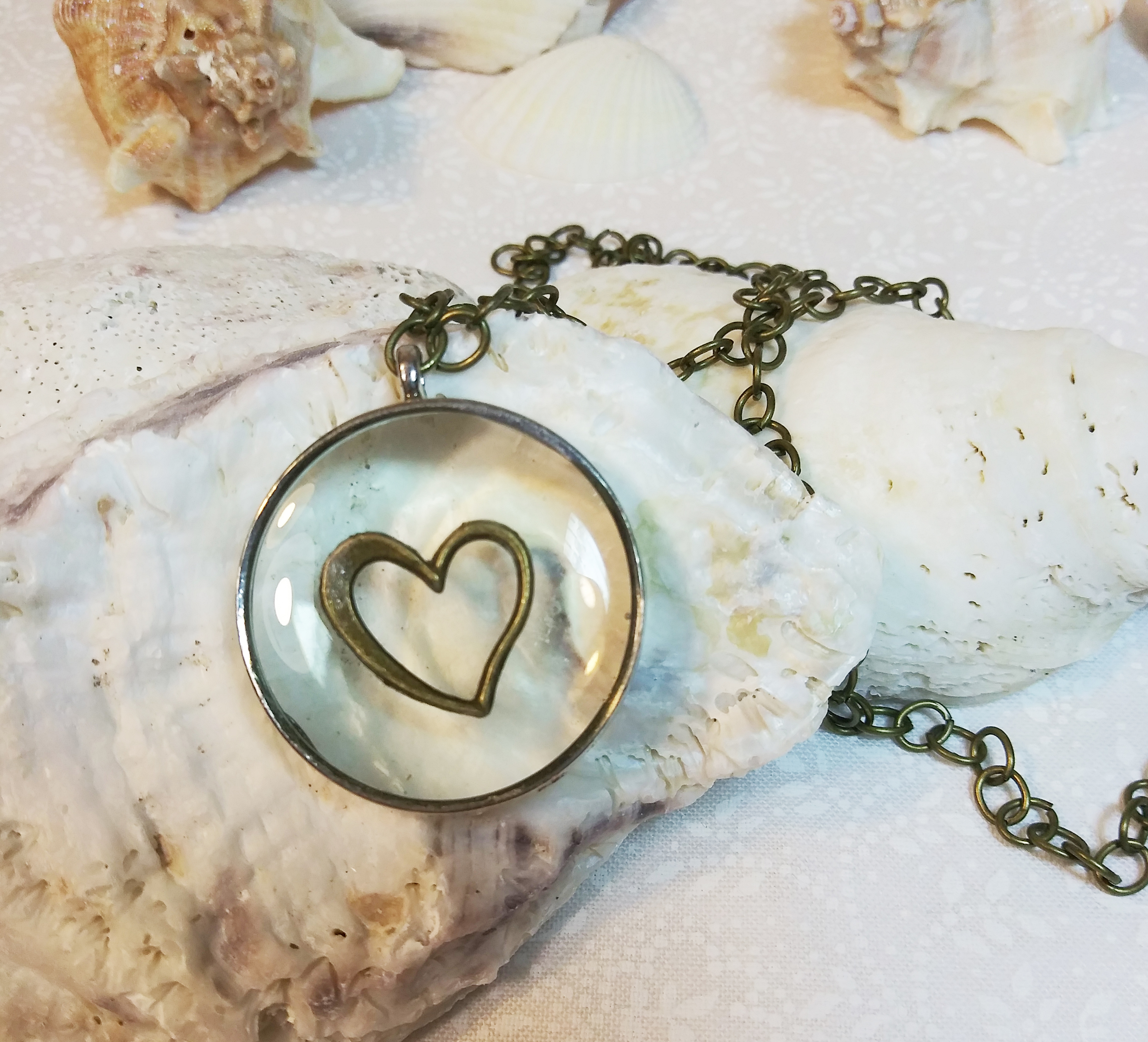 Round Floating Charm Locket Necklace | Eve's Addiction