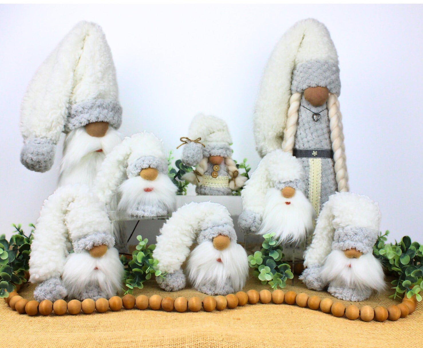 Home & Living Home Decor Gnomes Plush, Boho Swedish Tomte Gnomes