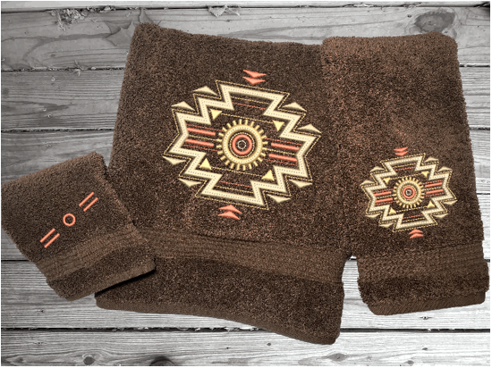 Southwest Luxury Bath Towel Set or Individual Bath Hand 