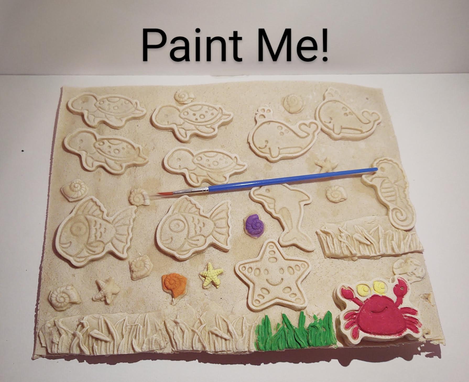 Products :: Kid Paint Your Own 3D Clay Picture Camping and