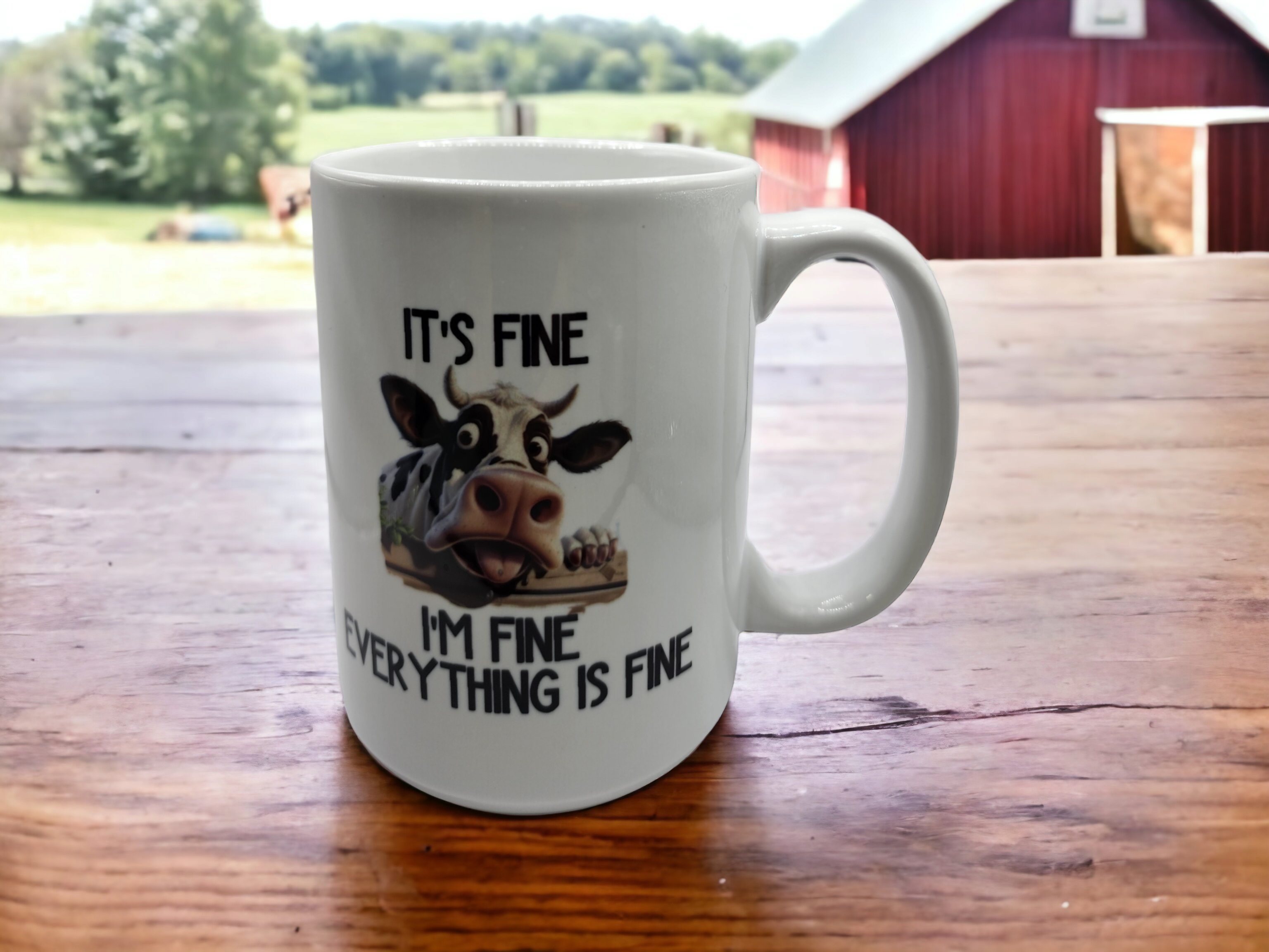 15 Oz Ceramic Coffee Mug It's Fine I'm Fine Everything's Fine 