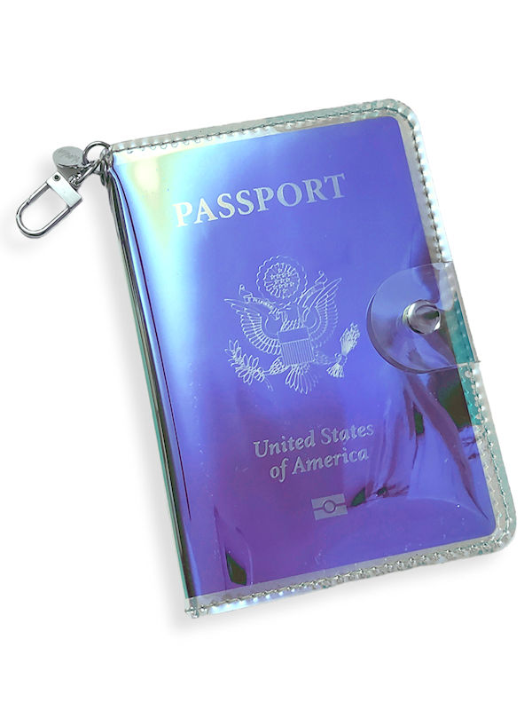 Holographic Passport Cover Designer Passport Holder Travel Card Holder Case  Card Wallet for Documents