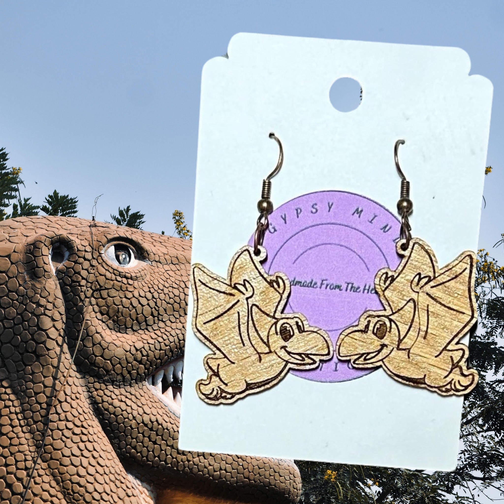 Pterodactyl earrings cheap