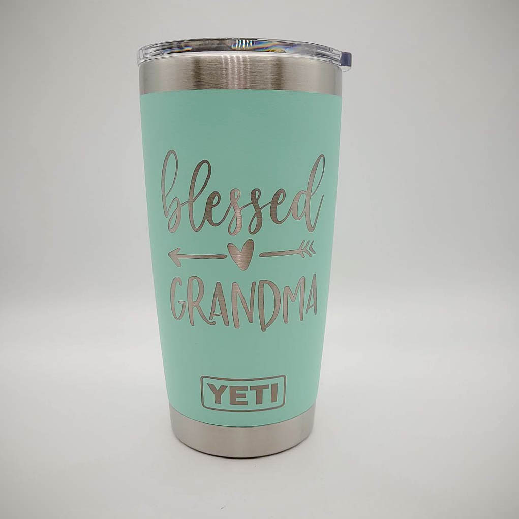 Blessed Mama 20 oz Engraved Tumbler