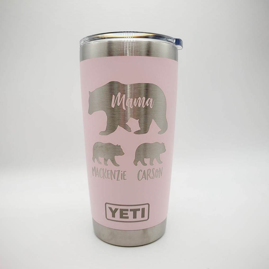  Personalized Pink Yeti New Baby 20oz Tumbler (w/Yeti options) -  85 themes for sports, jobs, hobbies, celebrations - shop us for tumbler,  decanter, coasters, beer mug - Customized : Baby
