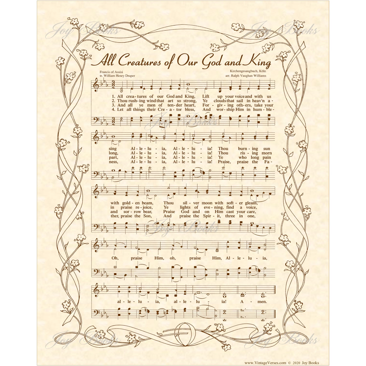 all-creatures-of-our-god-king-hymn-sheet-music-wall-art-download