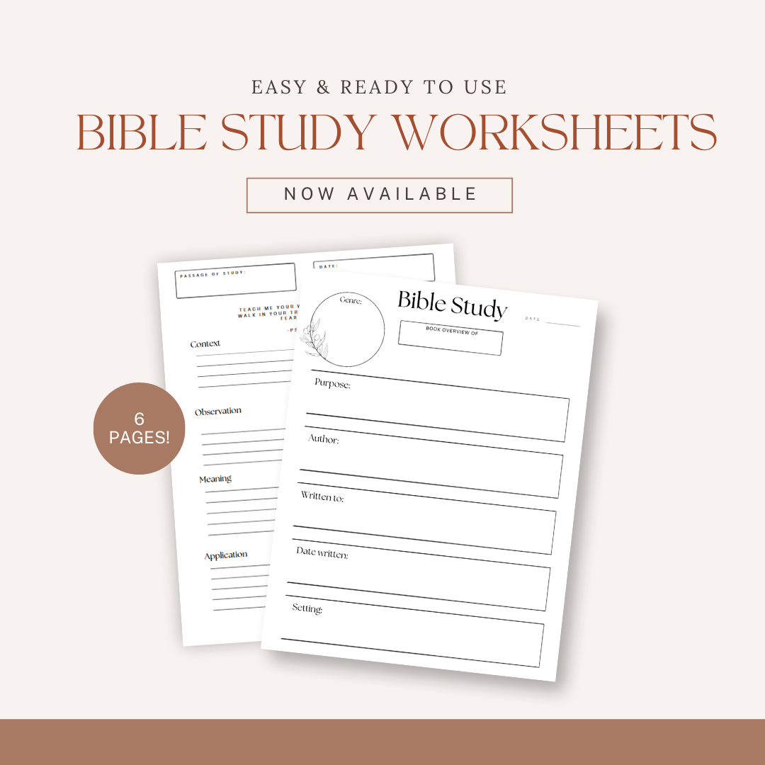 Home & Living :: Home Decor :: Bible Study Worksheets home-living-home-decor-bible-study-worksheets