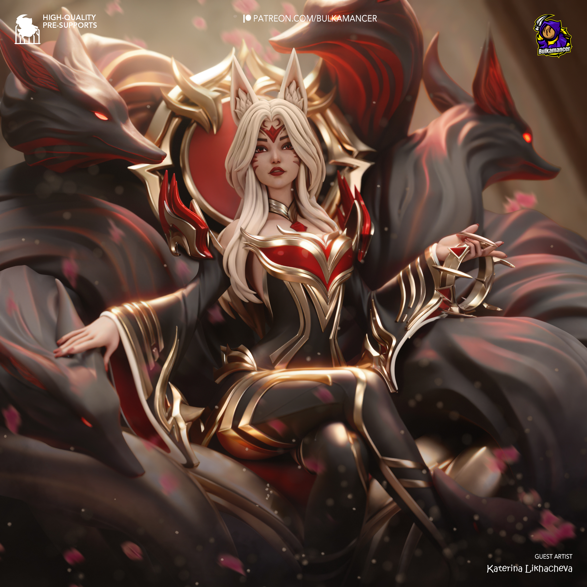 Art \u0026 Collectibles :: Collectibles :: Dolls \u0026 Miniatures :: Figurines ::  Ahri Kitsune Fan Art Figurine Model Kit, image size:2048x2048