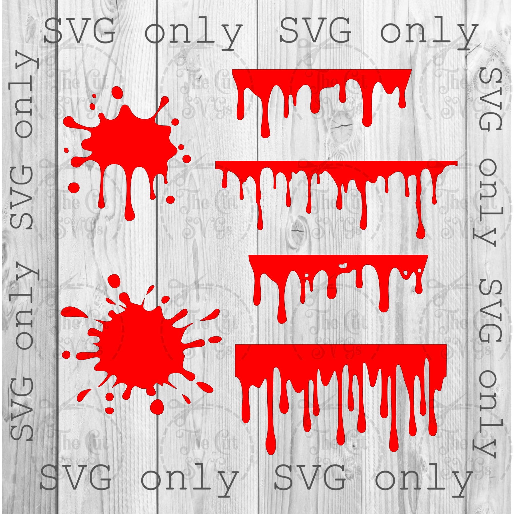 Handmade Supplies :: Digital Files & Templates :: SVG & Image Files :: Dripping  Svg, Blood Svg, Dripping Blood Svg, Halloween svg, Cricut Silhouette  Instant Download