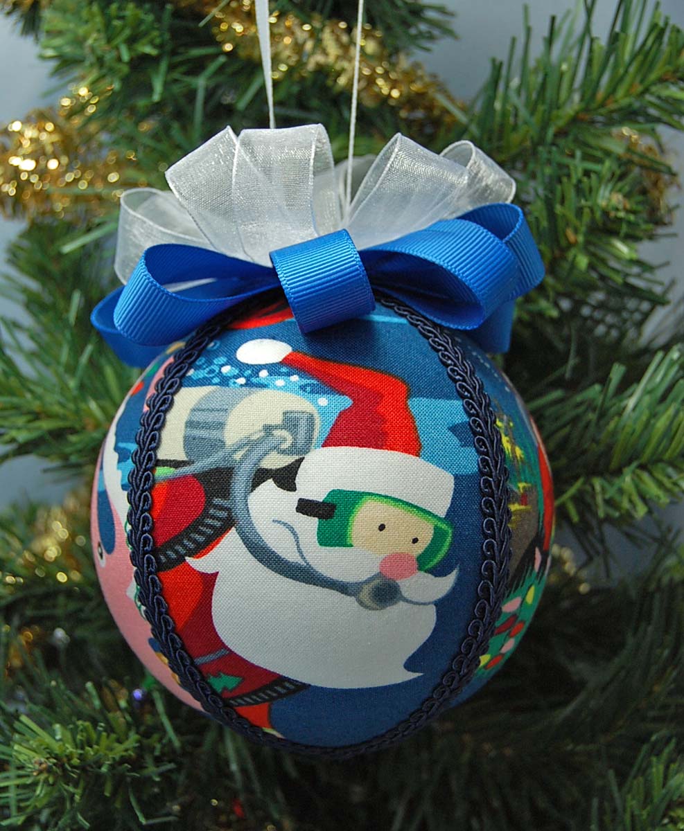 4 Styrofoam Ball Christmas Ornaments - Christmas Ball Ornaments