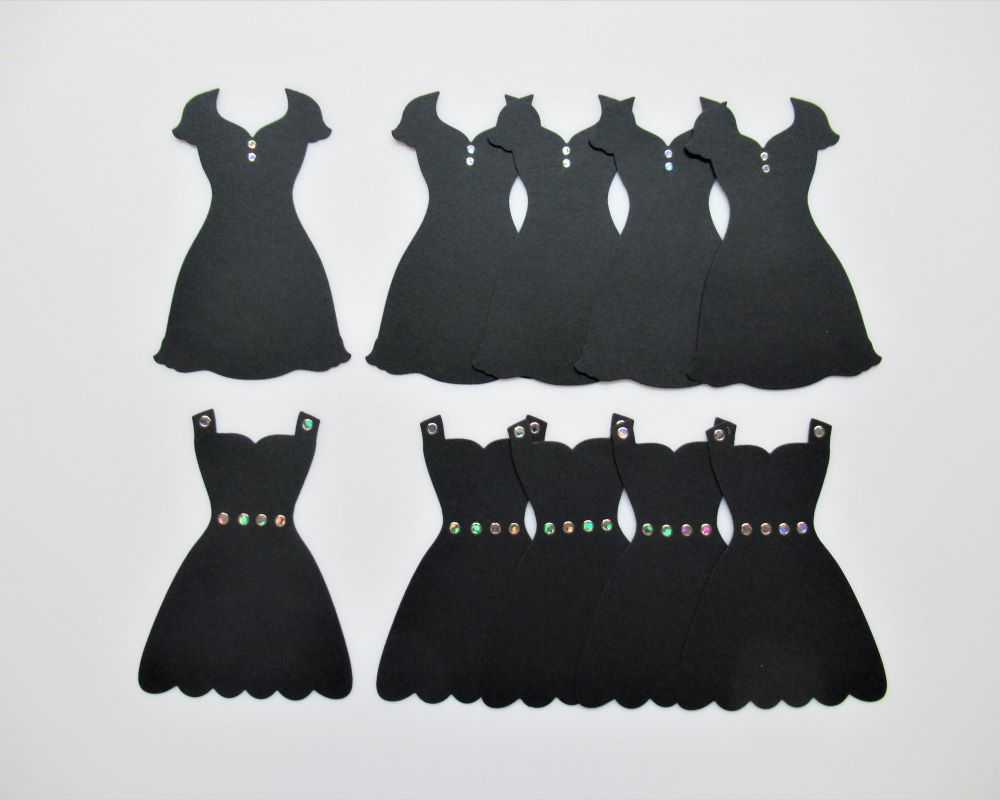 black dress silhouette clipart
