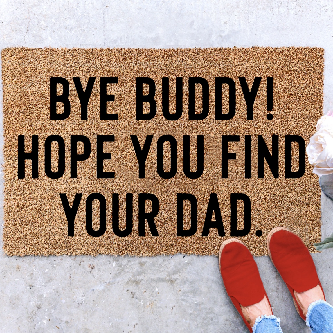 Dad's Garage Dad's Rules Doormat, Father's Day Gift, Doormat, Welcome Mat,  Home Decor, Summer Doormat, Garage Doormat 