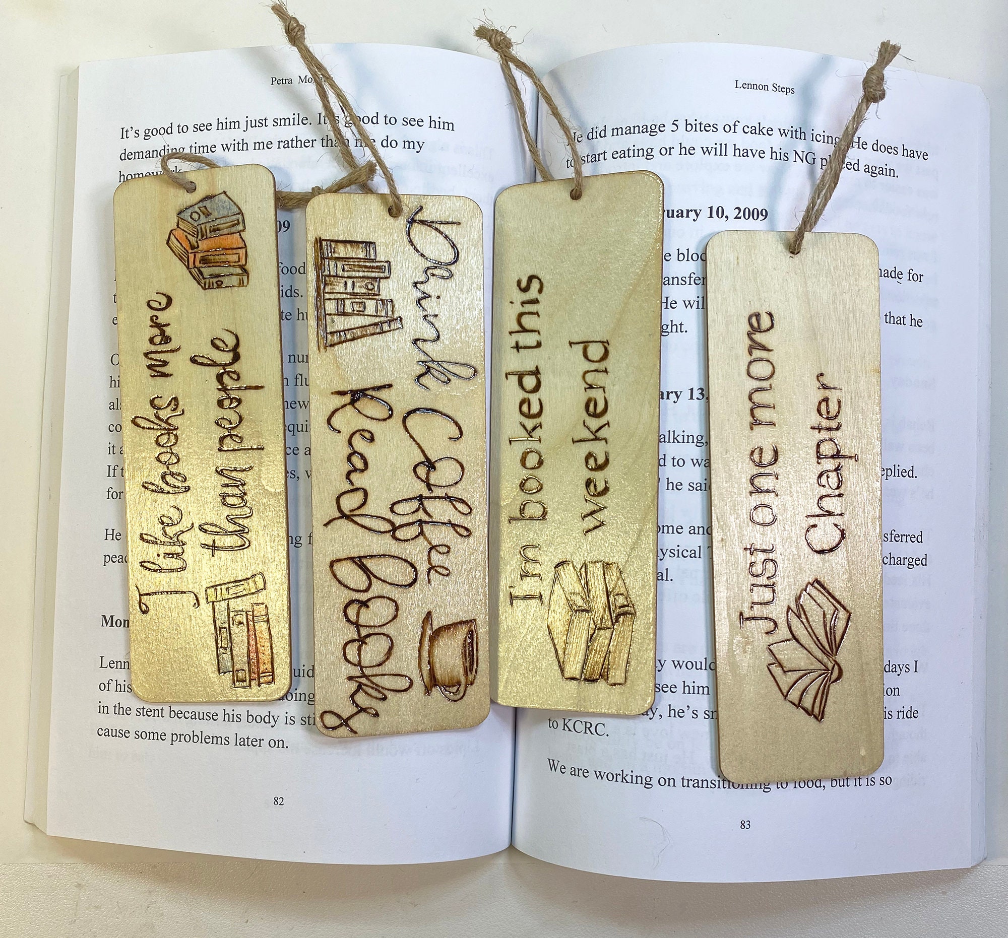 BEECH BOOKMARKS BLANK 170X40mm PYROGRAPHY OR LASER-£7.00 FOR 5 inc carriage 