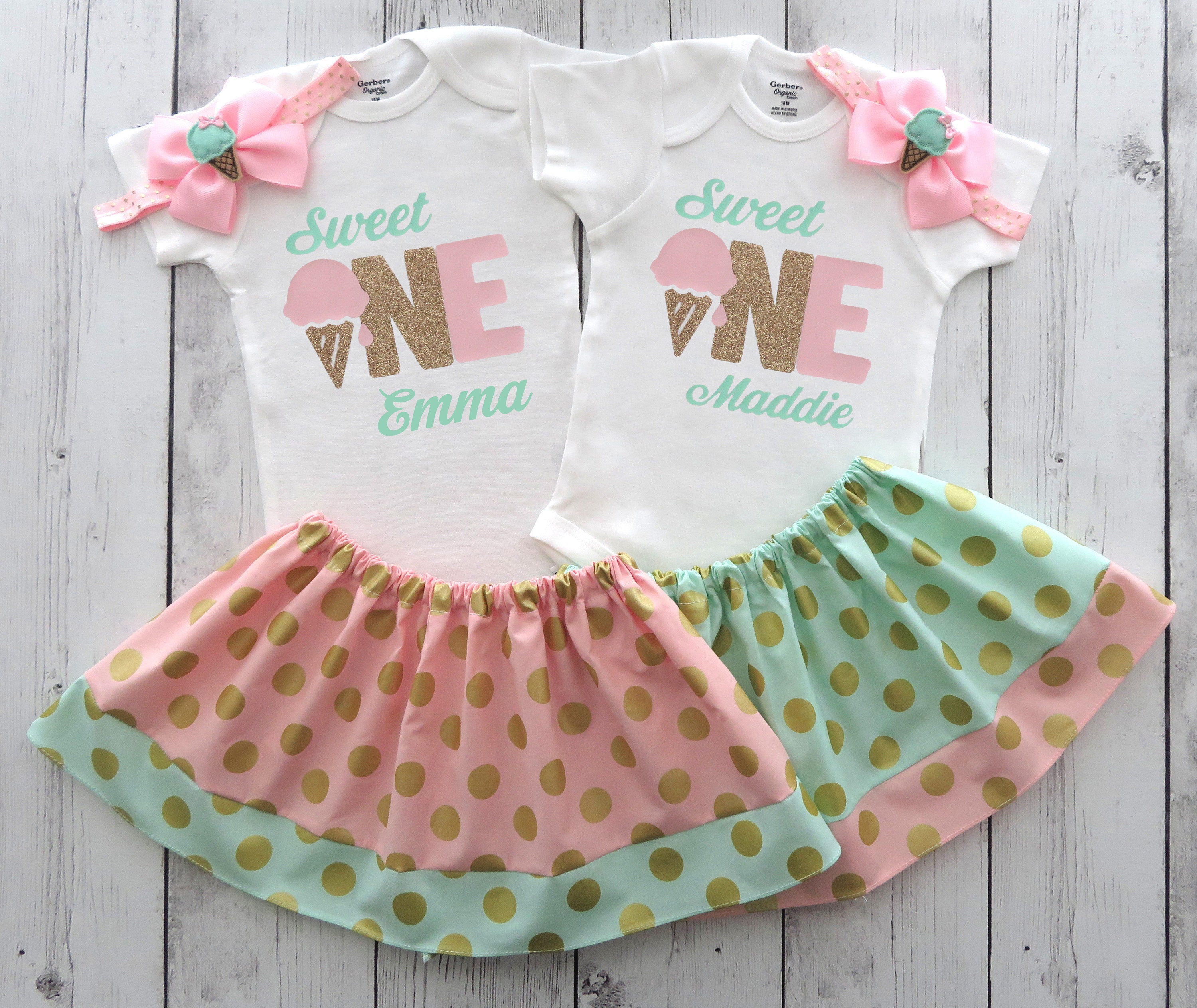 ice cream 1st birthday outfit
