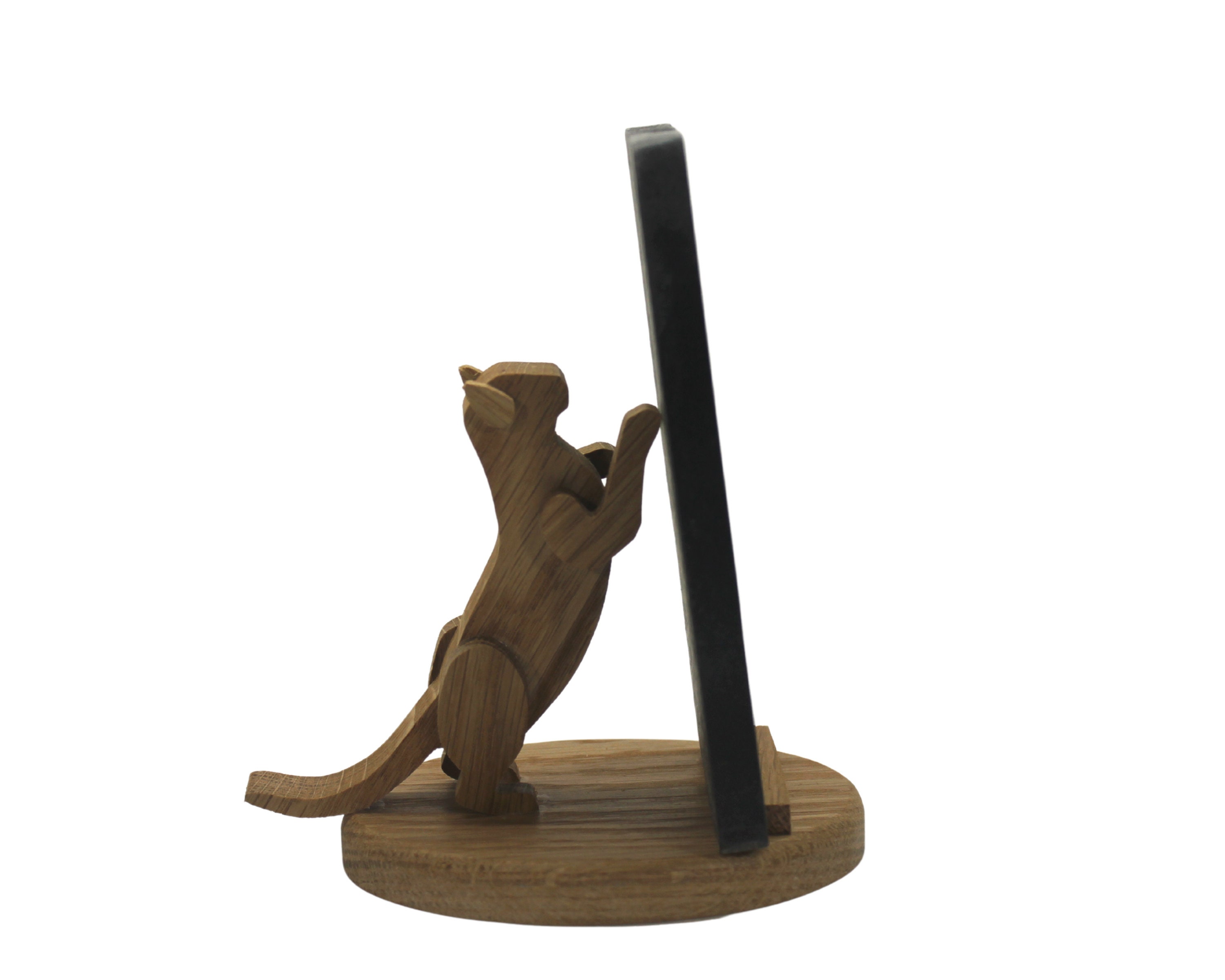 Home & Living :: Home Decor :: 3D animal cell phone holder/stand. A  creative way to prop up your phone on your desk. Choose from: cat, dog,  wolf, bear, elephant, T. Rex